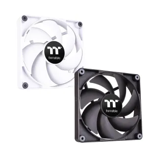 【Thermaltake 曜越】CT120系統散熱風扇 雙顆包 白/黑(CL-F1XX-PL12XX-A)