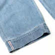 【OUWEY 歐薇】率性剪接褲管不規則抓破牛仔八分寬褲(藍色；S-L；3232438615)