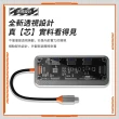 【ANTIAN】Type-C 10合1多功能HUB透明轉接器 HDMI傳輸擴充集線器 Mac筆電轉接頭(PD快充/4K/USB3.0擴展塢)