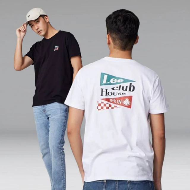 【Lee 官方旗艦】男裝 短袖T恤 / 三角標誌 共2色 標準版型(LL230005K14 / LL230005K11)