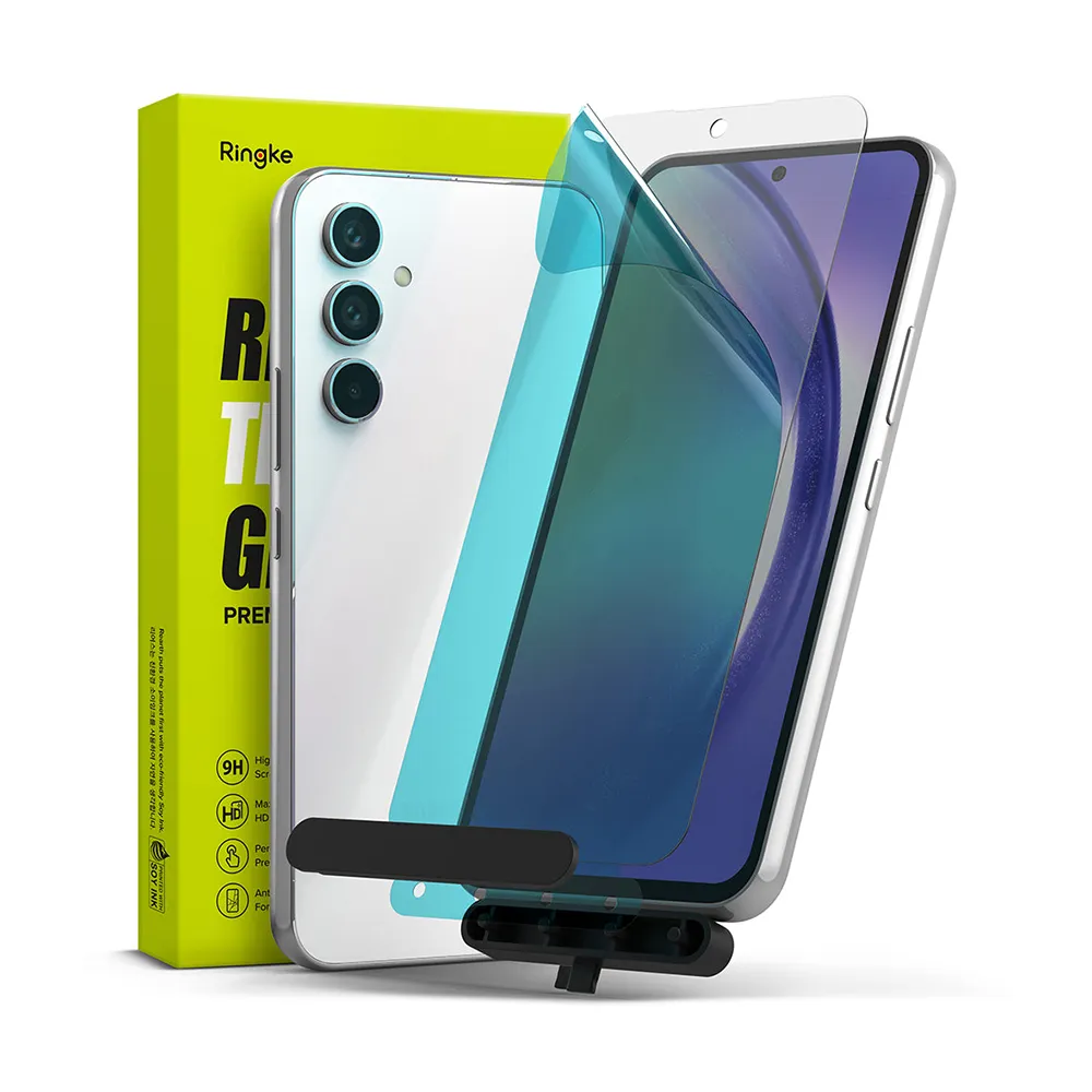 【Ringke】三星 Galaxy A54 5G Tempered Glass 鋼化玻璃螢幕保護貼－2入(Rearth 附安裝工具)