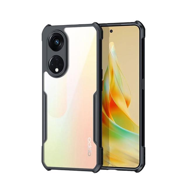 【XUNDD 訊迪】OPPO Reno8 T 5G 軍事防摔 鏡頭全包覆 清透保護手機殼-夜幕黑
