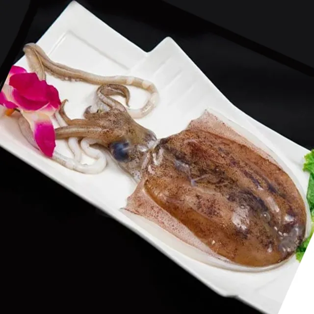 【悅生活】鮮市集 3A級當季野生船凍軟絲 200g-300g/隻 2包組(極速鮮凍 包冰率低)