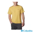 【Columbia 哥倫比亞 官方旗艦】男款- Tech Trail UPF50快排短袖上衣-黃色(UAE03220YL / 2023春夏)