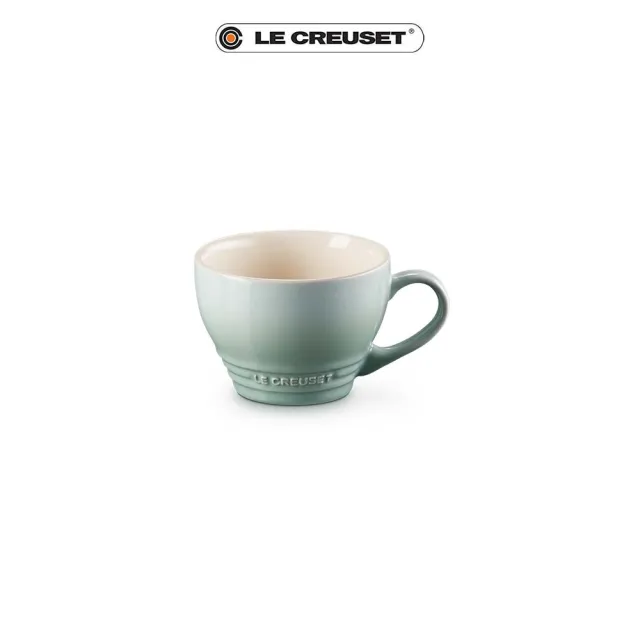 【Le Creuset】瓷器卡布奇諾杯400ml(悠然綠-無盒)
