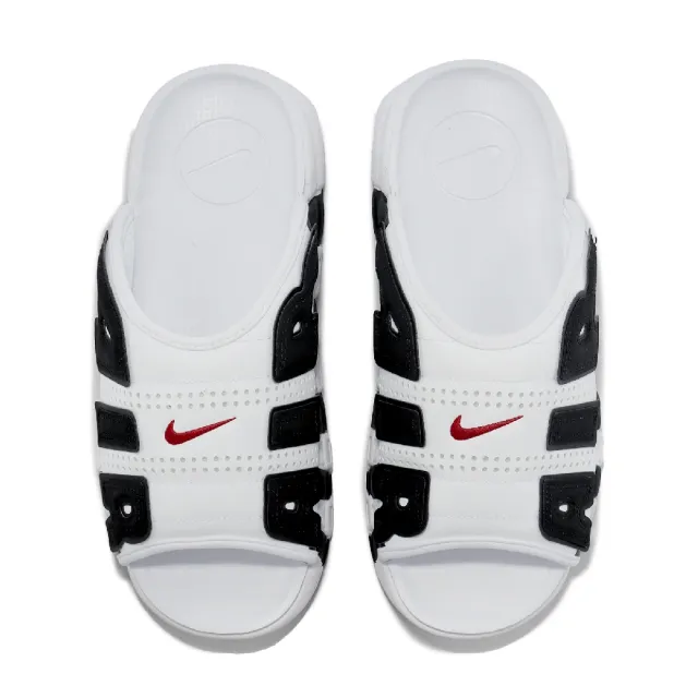 NIKE 耐吉】拖鞋Air More Uptempo Slide 白黑大AIR 男鞋氣墊(FB7818