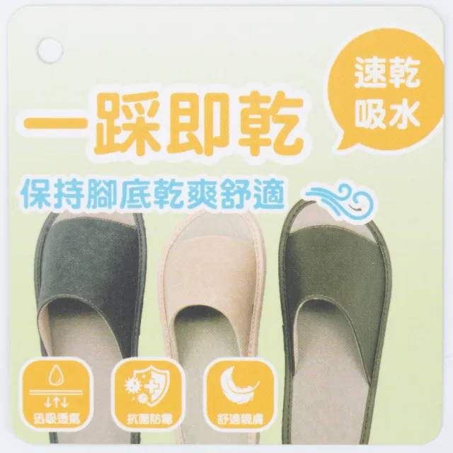 【NITORI 宜得利家居】吸水皮料室內拖鞋 26050 鐵灰 29(吸水皮料室內拖鞋 室內拖 拖鞋)