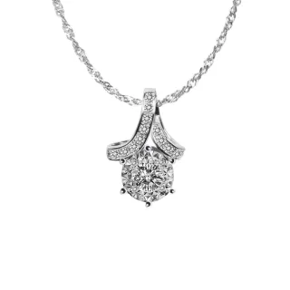 【CTJ】同樂節!25分 D-F color 18K金 奇蹟光面 天然鑽 鑽石項鍊(鑽石閃耀時刻 只為摯愛的妳)