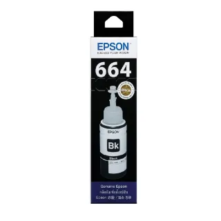 【EPSON】664 原廠黑色墨水罐/墨水瓶 70ml(T664100)