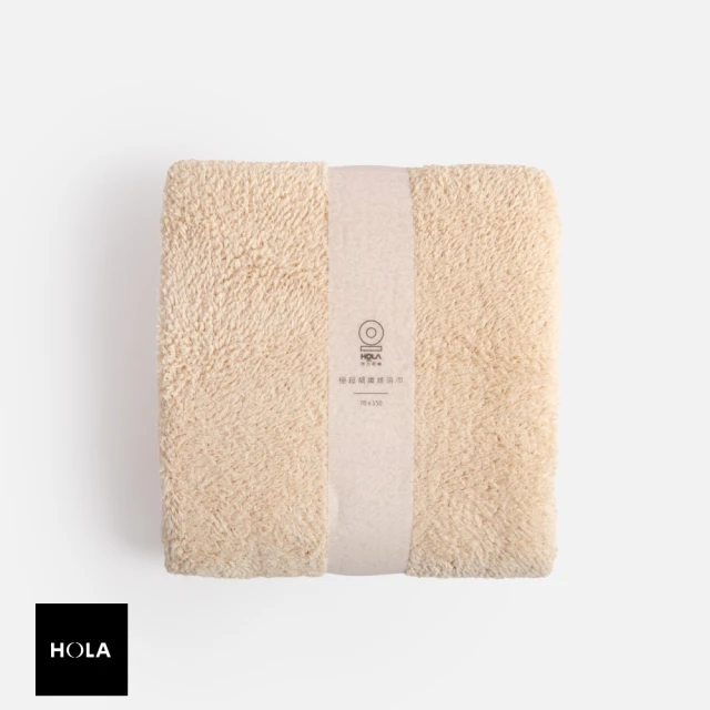 【HOLA】極超細纖維素色抗菌浴巾-黃70x150