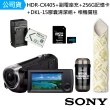 【SONY 索尼】HDR-CX405+副電座充+256G記憶卡+DKL-15膠囊清潔組+SunLight CL-50CA相機魔毯(公司貨)
