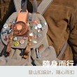 【kingkong】創意口袋迷你風扇 USB七彩燈手持扇(三擋調節)