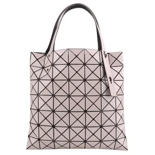 【ISSEY MIYAKE 三宅一生】BAOBAO 幾何小菱格7x7手提包(米/亮面)