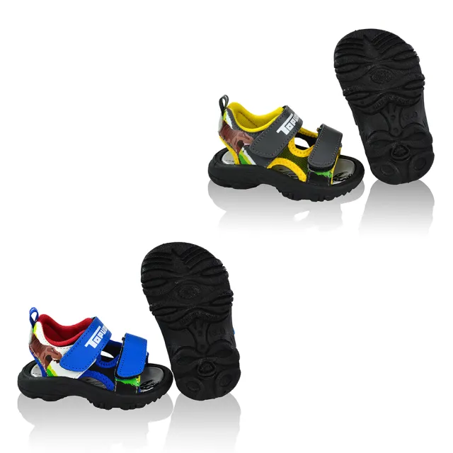 【TOPU ONE】12.5-17.5cm兒童鞋 涼鞋 休閒鞋 恐龍輕量減壓(藍&綠色)