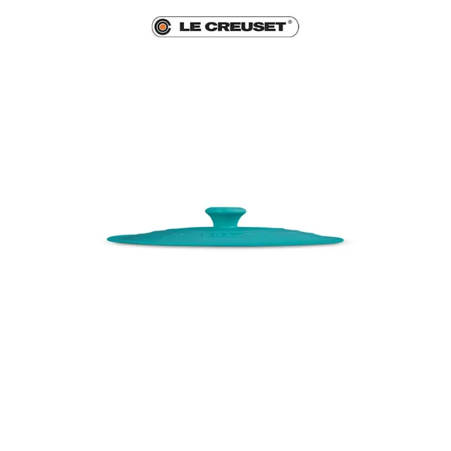 【Le Creuset】耐熱矽膠圓型保鮮蓋20.5cm(加勒比海藍)