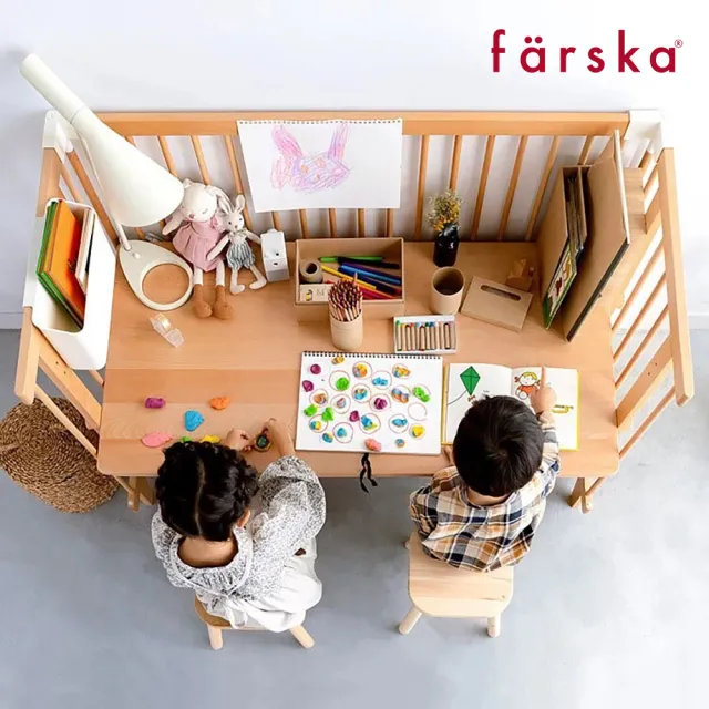 【Farska】童趣森林5合1嬰兒旗艦大床 豪華大全配(大床+13件床墊組+延伸床墊)
