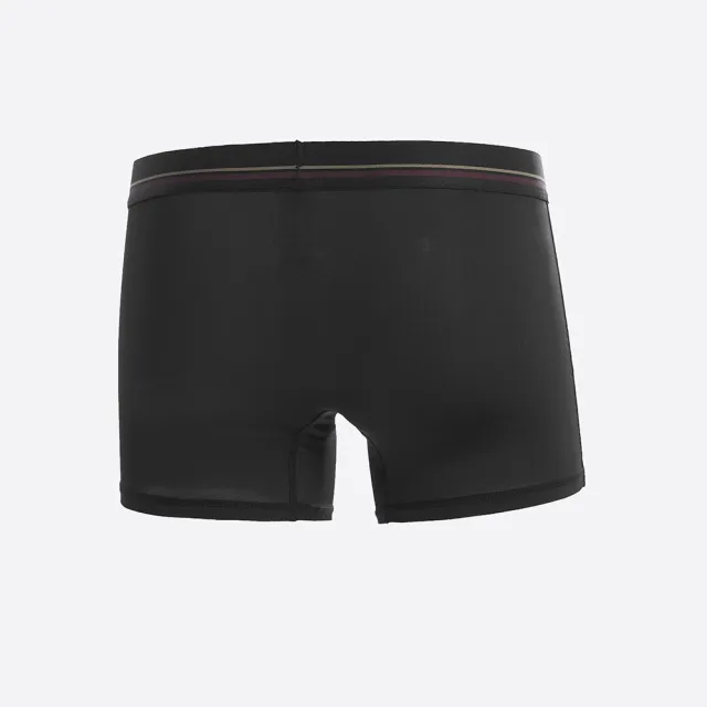 【Anden Hud】男款_吸濕排汗機能系列．短版腰帶平口內褲(黑-馬蹄鐵)