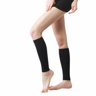 【東京 Ito】高彈力壓縮塑形壓力襪(小腿襪套  運動保護小腿 黑色均碼 血液循環  靜脈曲張 保健  腳部浮腫)