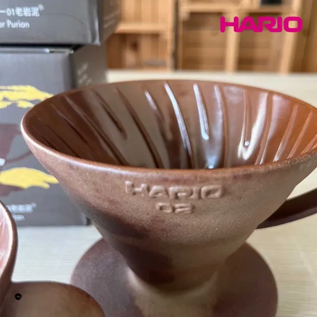 【HARIO】V60老岩泥01濾杯 5次燒(手沖濾杯 錐形濾杯 五次燒 hario官方)