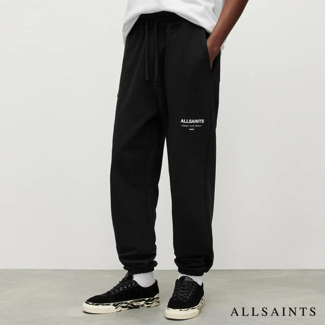 ALLSAINTS UNDERGROUND 純棉LOGO東京地下搖滾休閒長褲(直筒版型)