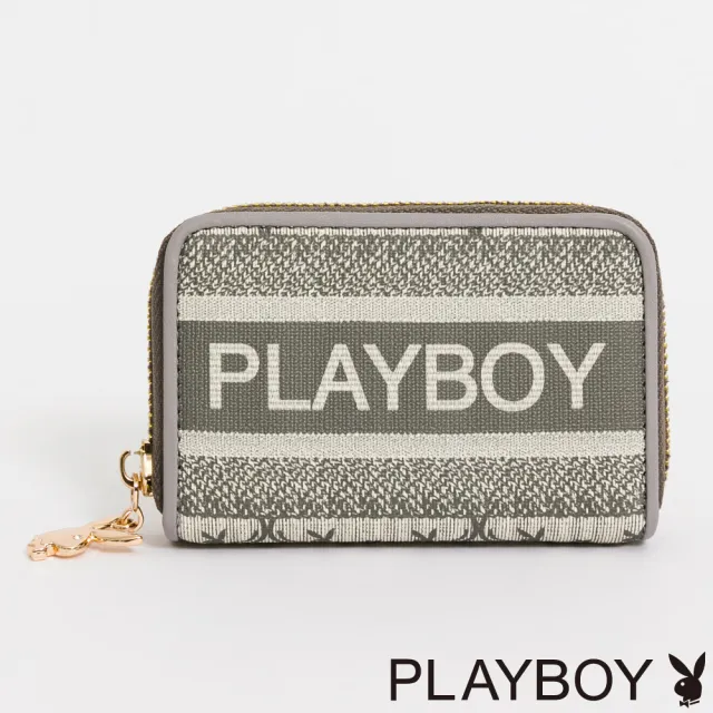 【PLAYBOY】零錢包 Miss bunny系列(灰色)