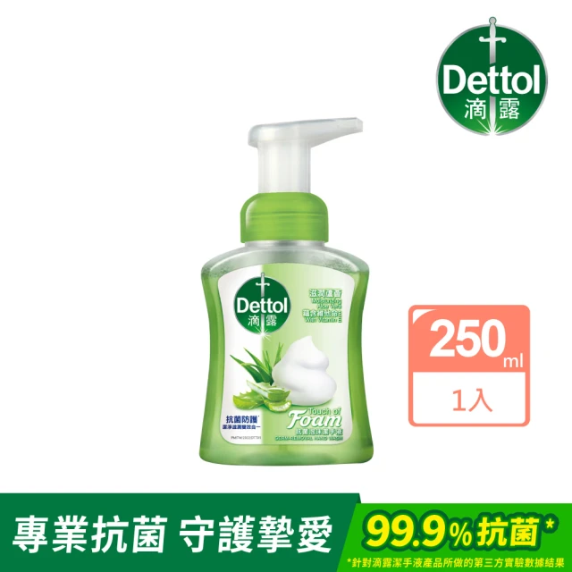 【Dettol 滴露】滋潤蘆薈泡沫潔手液洗手乳1入(250ml)