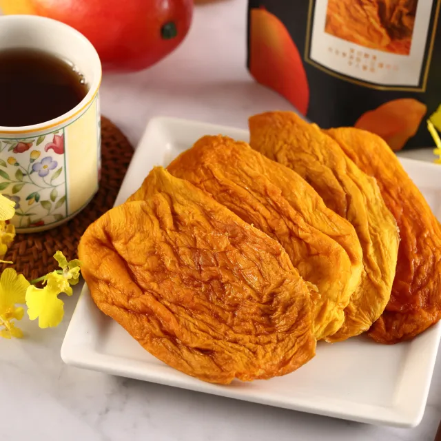 即期品【茶鼎天】天然無糖愛文芒果乾100gx4包組(★無加糖★無添加物★天然原味)