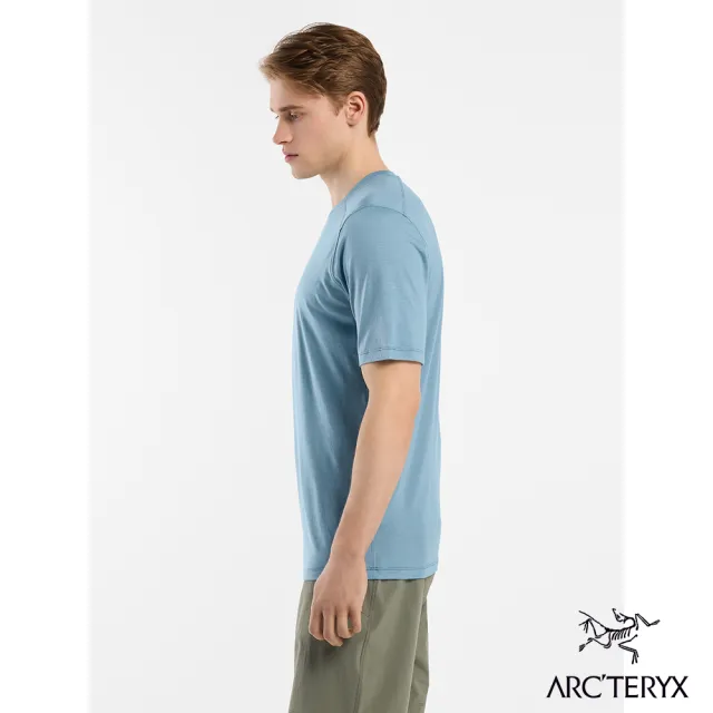 【Arcteryx 始祖鳥官方直營】男 Ionia 羊毛短袖圓領衫(快樂藍)