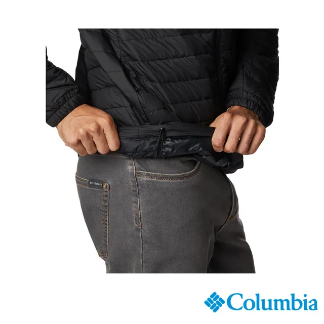 【Columbia 哥倫比亞 官方旗艦】男款-Silver Falls立領中層外套-黑色(UWE04490BK/ 2023年春夏)