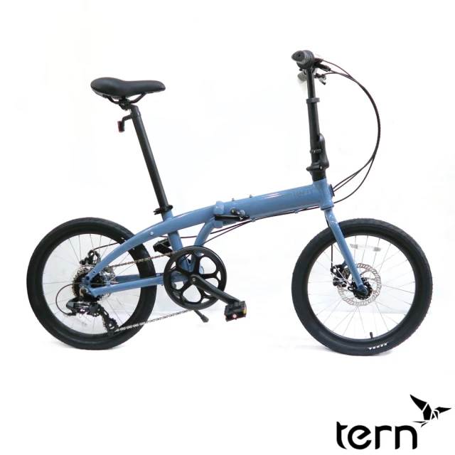 【Tern】Link B8 20吋8速鋁合金碟煞折疊車-天藍色(小折/通勤/休閒/代步)