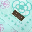 【CLATHAS】山茶花與幸運草純綿帕巾領巾(薄荷綠色)