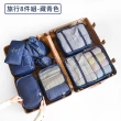 【STAR CANDY】旅行收納袋八件組 免運費(旅行包 壓縮袋 收納包 束口袋 行李收納袋 分裝袋 鞋袋 盥洗包)