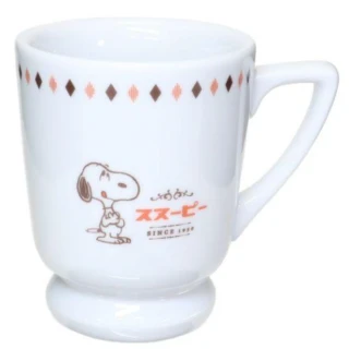 【小禮堂】SNOOPY 史努比 陶瓷咖啡杯 280ml - 喫茶系列(平輸品)