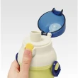 【小禮堂】恐龍 兒童彈蓋直飲水壺 480ml Ag+ - 綠米藍集合款(平輸品)