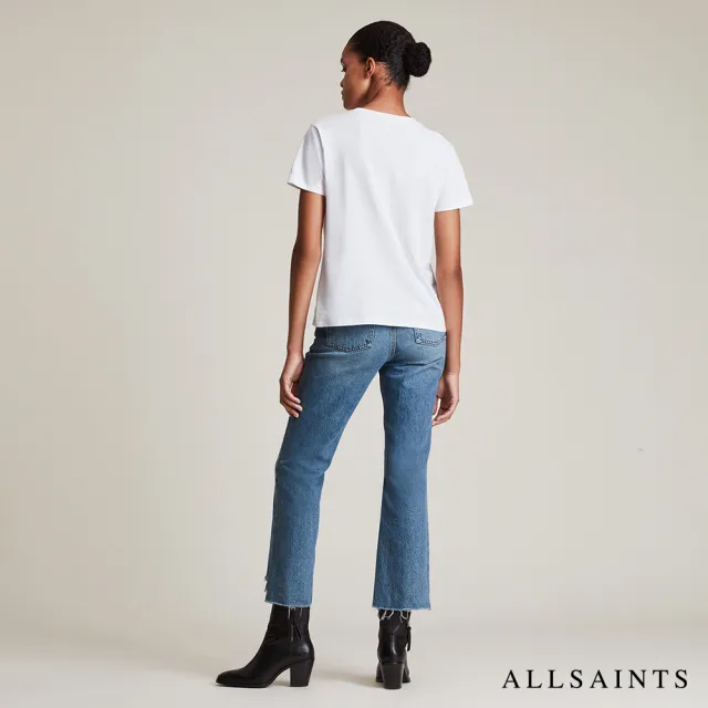 【ALLSAINTS】GRACE 柔軟純棉公羊頭骨短袖T恤-白(常規版型)