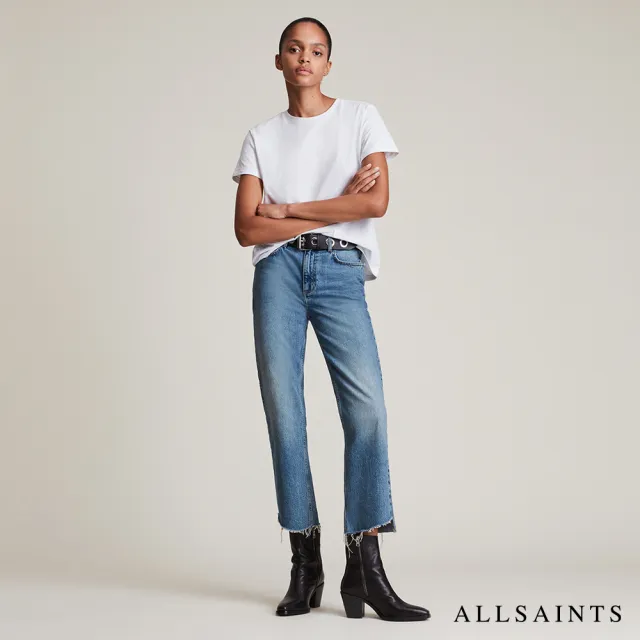 【ALLSAINTS】GRACE 柔軟純棉公羊頭骨短袖T恤-白(常規版型)