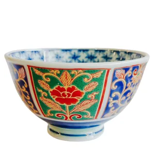 【Ciao Li 僑俐】日本製古伊萬里手畫金飯碗E款｜兩入組(日本古伊萬里手作飯碗)