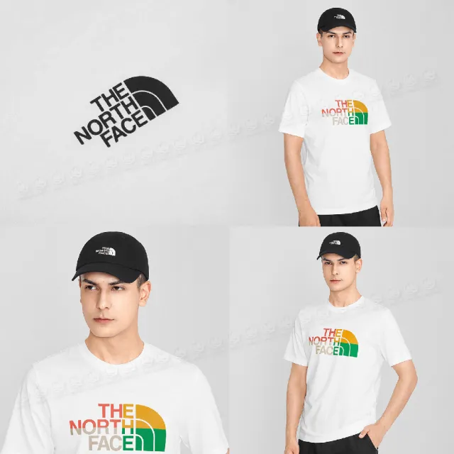 【The North Face】男 排汗短T《白》5AZC/繽紛品牌印花圓領短袖T恤/運動衫(悠遊山水)