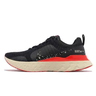 【NIKE 耐吉】慢跑鞋 React Infinity Run FK 3 男鞋 黑 紅 運動鞋 路跑 緩震(DZ3014-002)