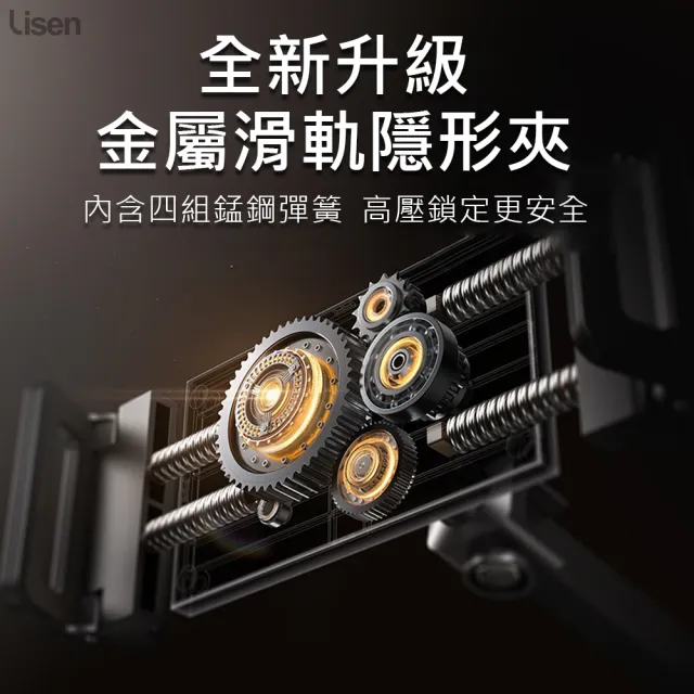 【Lisen】360度懸臂懶人支架(360度旋轉/多處可調/金三角結構超穩固/可夾床頭)