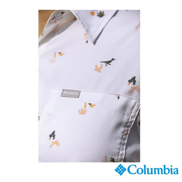【Columbia 哥倫比亞 官方旗艦】女款-Silver Ridge Utility™超防曬UPF50快排長袖襯衫-白色(UAL99870WT/202