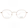【CARIN】NewJeans配戴款 純鈦 厚邊 多邊形框 光學眼鏡(玫瑰金#GUS H C3)