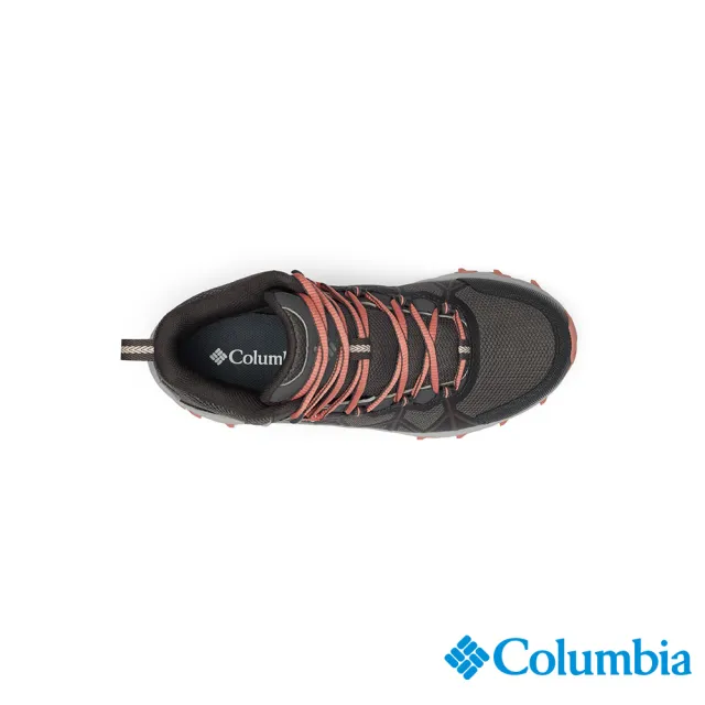 【Columbia 哥倫比亞官方旗艦】女款-PEAKFREAK OutDry防水高筒健走鞋-深灰(UBL75730DY / 2023春夏)