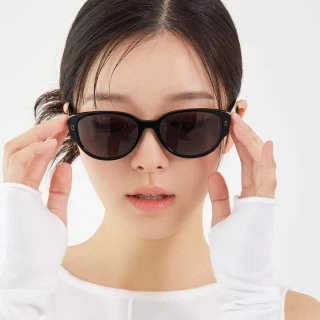 【CARIN】復古歐美個性 貓眼 膠框太陽眼鏡 NewJeans代言(黑#HANNA R C1)