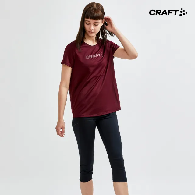 【CRAFT】女 ADV ESSENCE CAPRI TIGHTS W 七分緊身運動褲(1908777-999000)