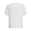 【ILEY 伊蕾】復古氣質摟空蕾絲排釦彈性上衣(白色；M-XL；1231061805)