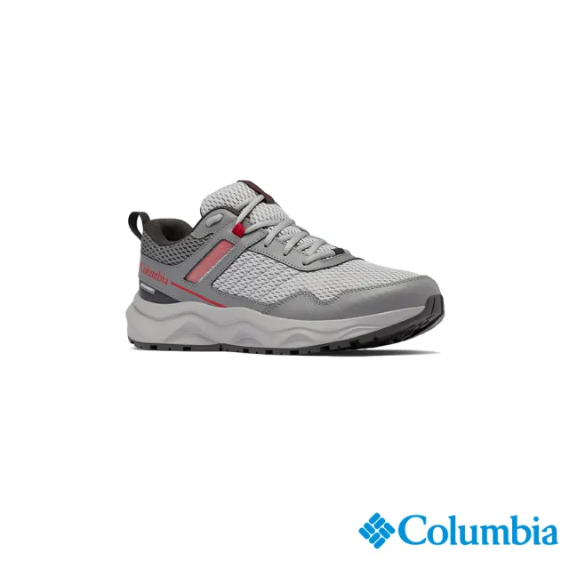 【Columbia 哥倫比亞官方旗艦】男款- PLATEAU™ Omni-Tech防水健走鞋-灰色(UYI75160GY / 2023春夏)
