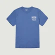 【Hang Ten】男裝-REGULAR FIT BCI純棉加州熊主題印花T恤(藍)