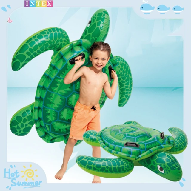 【寶盒百貨】INTEX 小海龜水上充氣坐騎 充氣浮排(水上坐騎充氣戲水玩具衝浪游泳裝備)