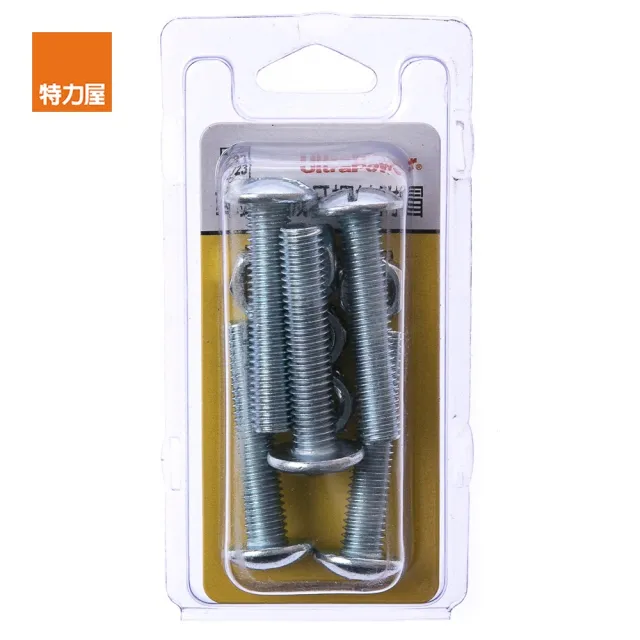 【特力屋】723 傘頭機械牙螺絲 附帽 M8X40mm 5組